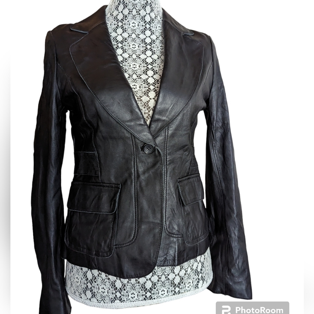 Vintage United Colors Of BENETTON Leather Jacket
